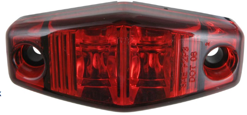 Mini LED Sealed Clearance/Marker Light, Red