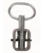 Spring Latch, 5/8" Pin Size, Weld-On, Zinc - Click Image to Close