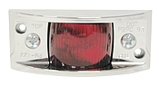 Vanguard II Red Clearance And Side Marker Light, Chrome