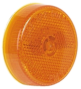 Round 2-1/2" Reflct Amber Sealed Clearance Or Side Marker Light