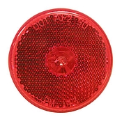 Round 2-1/2" Reflct Red Sealed Clearance Or Side Marker Light