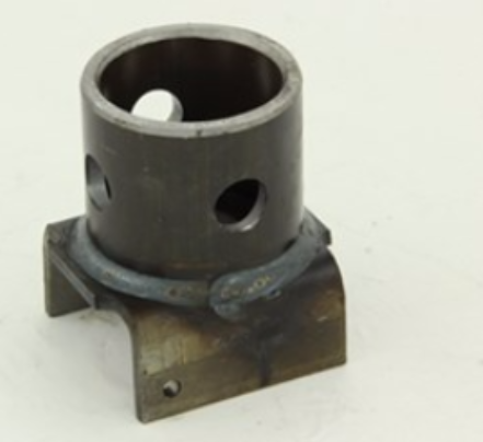 Bulldog Weld On Pipe Swivel Brkt For 5k, 5/8" Pin Hole, 2" Round