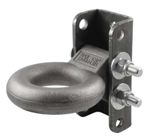 3" Adj Pintle Eye W/4-Hole Brkt & Bolts, 14K