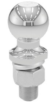 Hitch Ball 2 " Chrome 1" X 2-3/8" Shank 10K