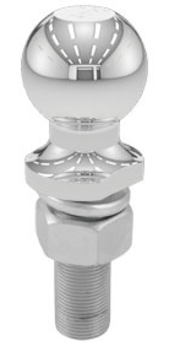 Hitch Ball 2" Chrome 1" X 2-1/8" Shank 5K