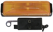 Clearance Light, Amber, Sealed 2-Bulbs W/Black Molded Plastic