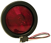 Flush Mount Sealed Reflective Tail Light Kit, Stop, Turn, Red