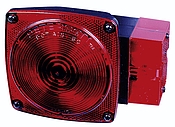 Tail Light Red, Rectangular, 7-Function, RH