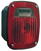 Tail Light Red, Stop, Turn, Stud Mount, 4-Function