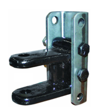 Adj 3/4" Clevis W/4-Hole Brkt & Bolts, 12K