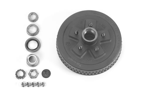 5.5" Bolt Circle, Hub & Drum Assembly, Ez-Lube