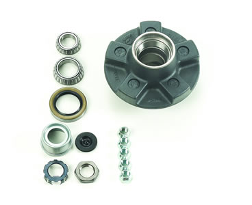 5-Bolt, 4.5" Bolt Circle, Idler Hub Assy Complete Kit, EZ