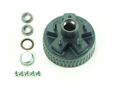 4.5" Bolt Circle, Hub & Drum Asby, Drum Size 7" X 1-3/4" - Click Image to Close