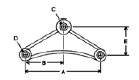 Galv. Cast, 7-3/4" Curved, 9/16" Holes