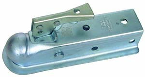 Channel Tongue Coupler, Trigger Latch, Zinc, 3.5K bolt-on