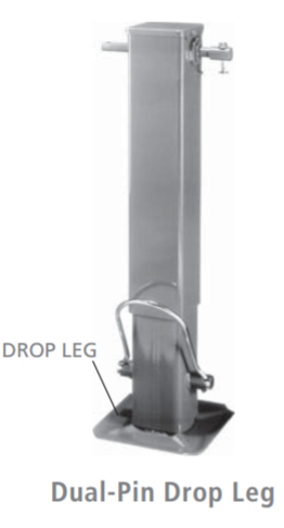 Dropleg Jack No Spring Load, Hdle Incl, Lift Cap 12.5K