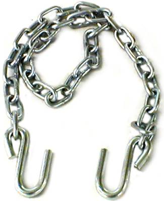 Chain, W/Two S-Hooks, 1/4"Dia, 48"L, Class III
