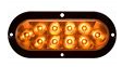 6" Amber Oval Sealed Led, Srfc Mnt, Stop/Trn/Tail Light 10-Diode