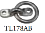 Tie Down 1-7/8"I.D. Ring W/Bolt-On Brkt, Aluminum